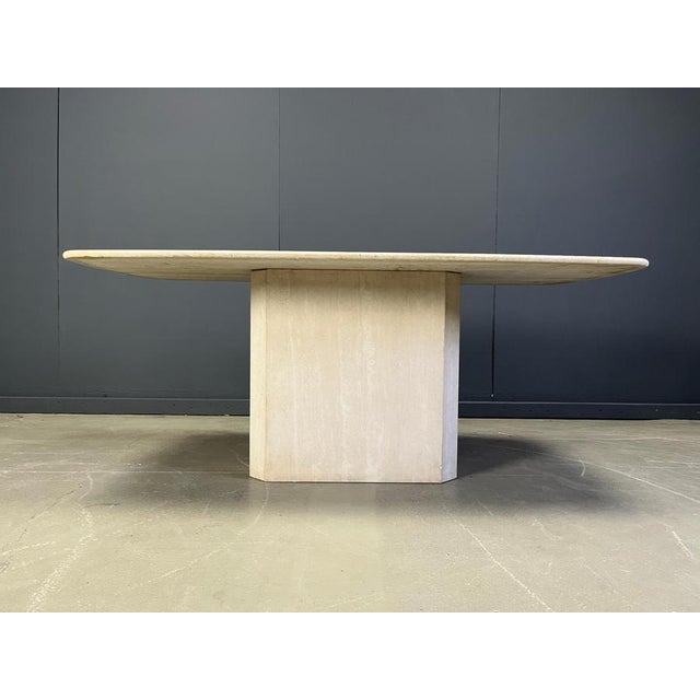 Vintage Travertine Dining Table, 1970s For Sale - Image 13 of 15