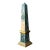 Vintage Neoclassical Green Marble Obelisk For Sale
