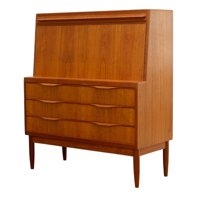 Danish Teak Sekretär by Erling Torvits for Klim Møbelfabrik, 1960s For Sale