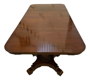 Antique Regency Figured Mahogany Dining Table, 1830