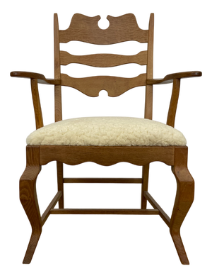 Mid-Century Modern Razorblade Armchair by Henning Kjærnulf, 1960s