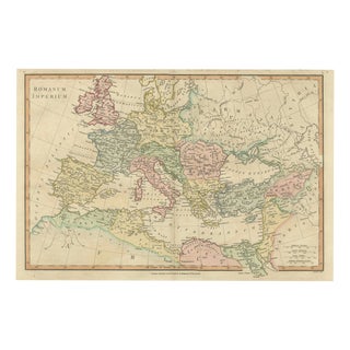 Roman Empire Map by Wilkinson, London, 1817 For Sale