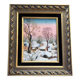 Original Oil Painting, Signed by French Artist Sibinovic For Sale