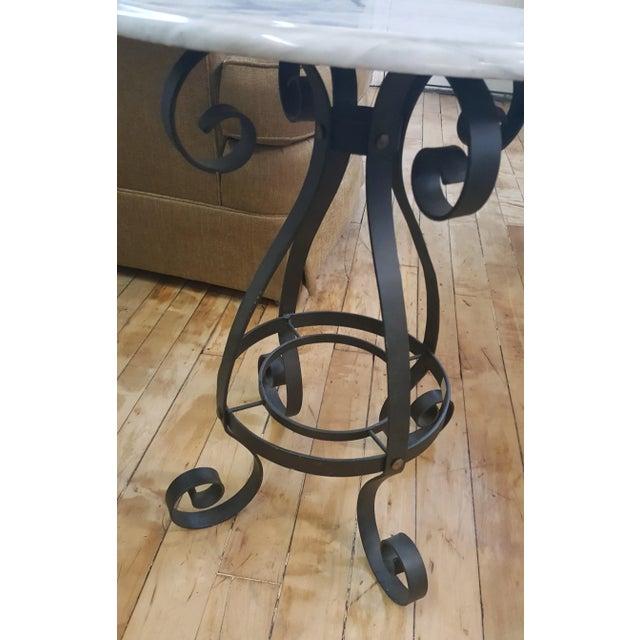 Traditional Traditional Maitland Smith Lamp Table Gray Marble Top For Sale - Image 3 of 5