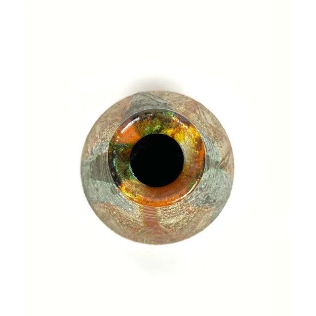 Brown Ceramic Vase by Claudio Pulli, Italy, 1970s For Sale - Image 8 of 10