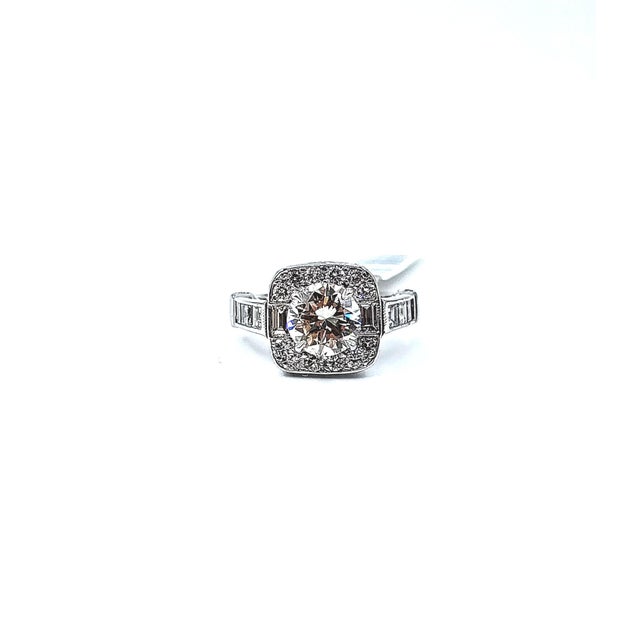 2.00 Ct Diamond Engagement Ring Size 5.5 For Sale - Image 9 of 9