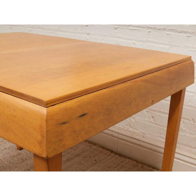 Mid 20th Century Vintage Solid Birch Dining Table For Sale - Image 5 of 8
