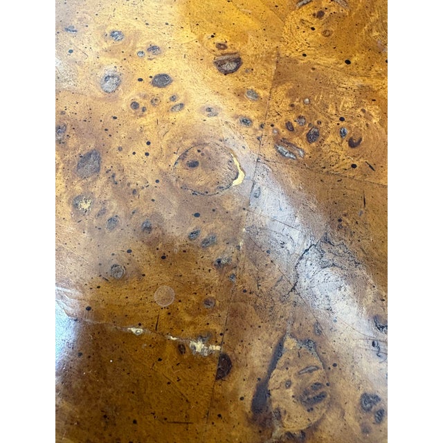 Mid 20th Century Ethan Allen Knob Creek Burl Wood Side Table For Sale - Image 9 of 11