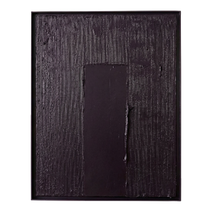 'Center Disruption' in Plum Original Painting by Victoria Holly, the Holly Collective