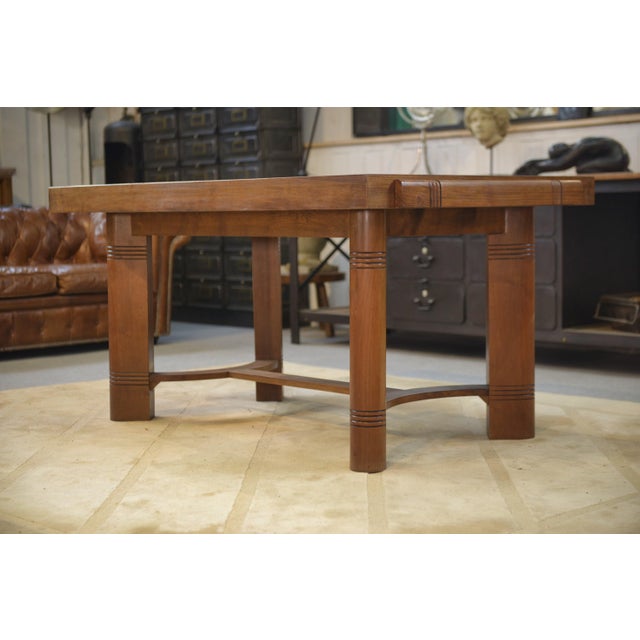 1940s Walnut Dining Table, 1940s For Sale - Image 5 of 14