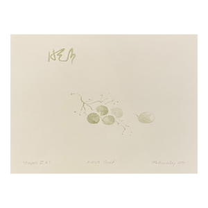 1979 Harry Buckley Green Grapes Lithograph