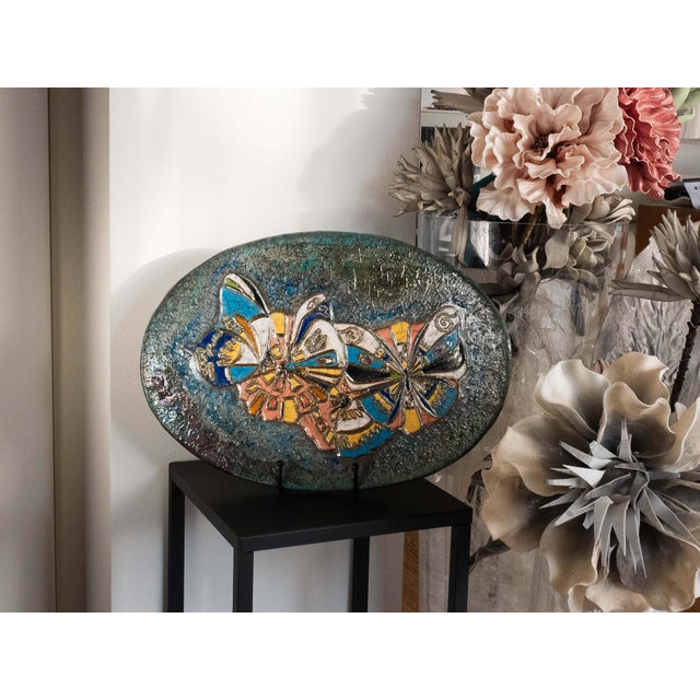 Blue Ceramic Flight of Light from Stefania Zoppellaro, 2024 For Sale - Image 8 of 12