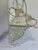 Vintage White Wrought Iron Wall Shelf With Hooks, Ornate Lattice and Floral Detail For Sale - Image 12 of 14