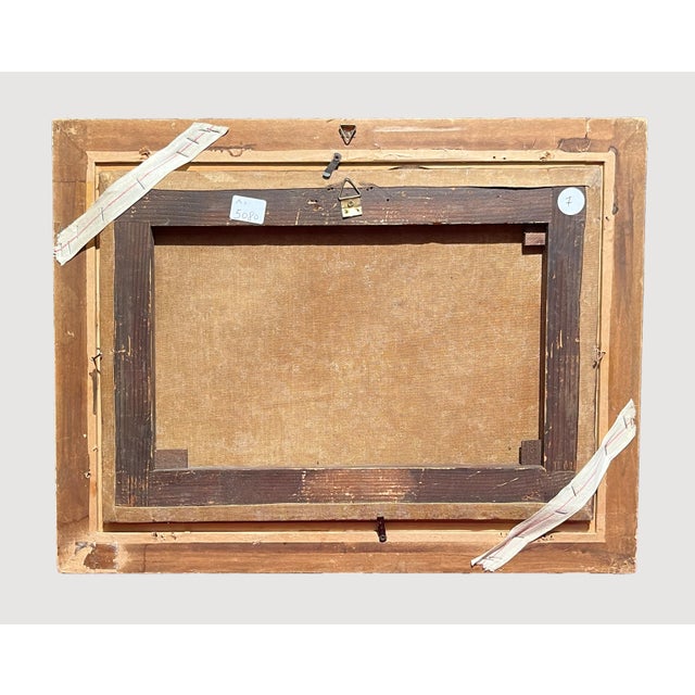 View of Venice with the Island of San Giorgio Maggiore and the Basilica, Oil on Canvas, 19th Century, Framed For Sale - Image 15 of 16