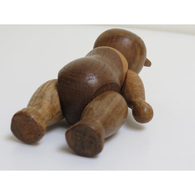 Vintage Danish Beech, Oak and Teak Monkey, Elephant and Bear Figurines by Kay Bojesen, 1960, Set of 3 For Sale - Image 17 of 18