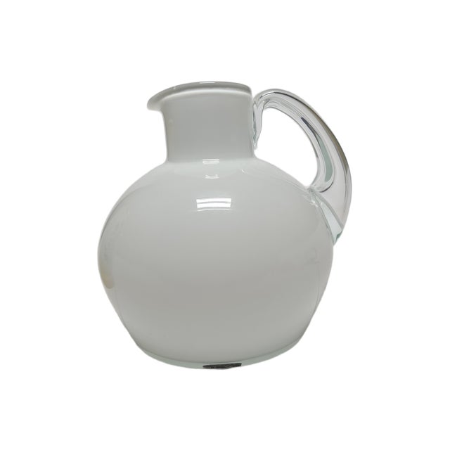 Postmodern Jug from Tarnowiec Glassworks, Poland, 1970s, in Very Good conditions. Designed 1970 to 1979 This piece has an...
