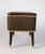 Mid-Century Sewing Basket Stool With Tapered Wooden Legs For Sale - Image 4 of 15