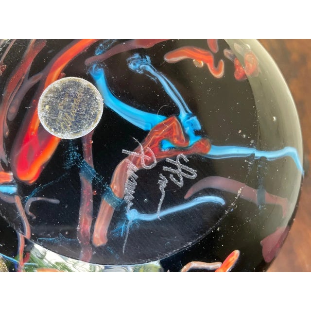 Mid 20th Century Deep Purple Murano Glass Studio Glass Bowl For Sale - Image 9 of 10