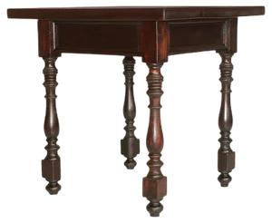 19th-Century Occasional Umbertino Square Table