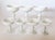 Glass Vintage Portieux Vallerysthal French White Opaline Coupes, Set of 7 For Sale - Image 7 of 12
