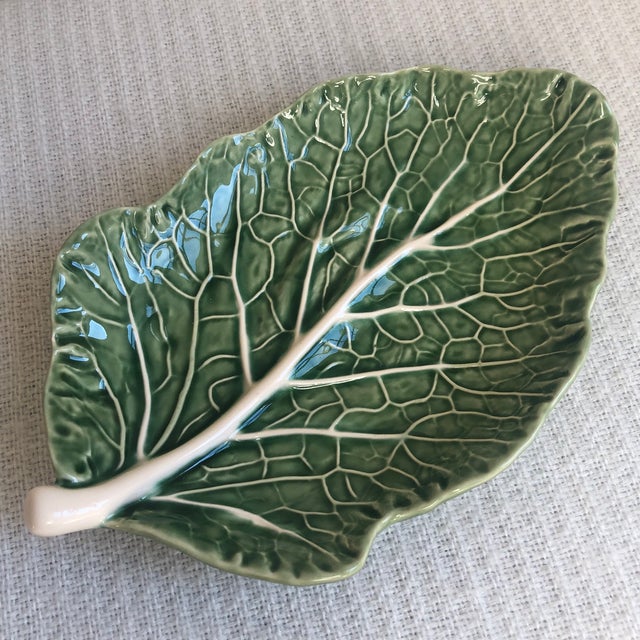 Bordallo Pinheiro Cabbage Leaf Serving Dish Chairish
