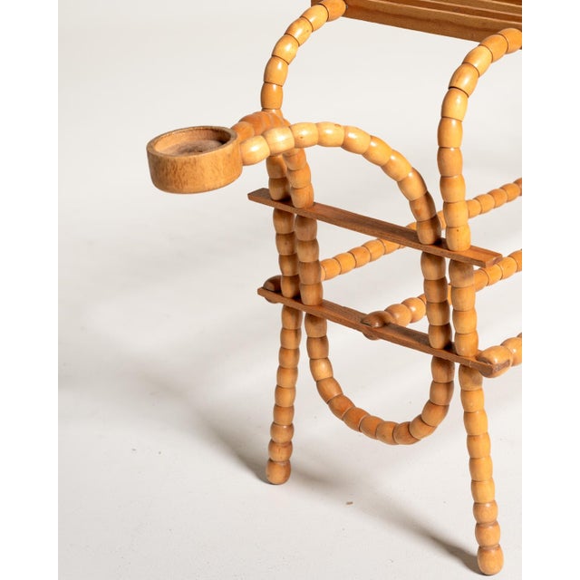 1940s Scandinavian Flower Stand in Birch and Elm, 1940s For Sale - Image 5 of 11