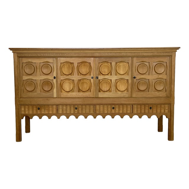 Oak Sideboard by Henning Kjaernulf for Nyrup Møbelfabrik, Denmark, 1960s For Sale