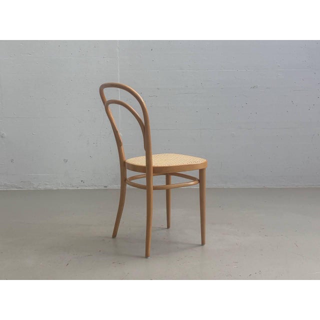Bentwood Chair with Viennese Caning by Michael Thonet for Wohnbedarf, 1960s For Sale - Image 10 of 18