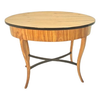 Biedermeier Oval Side Table in Cherry Wood, Germany, 1825 For Sale