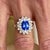 Natural Tanzanite Diamond Ring 6.5 14k W Gold 2.61 TCW Certified For Sale - Image 4 of 14