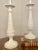 French Provincial A Pair of Neoclassical Revival Porcelain, Ceramic & Bras Table Lamps For Sale - Image 3 of 12