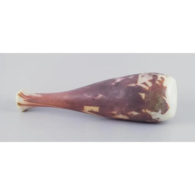 Glass Tall Narrow-Necked Murano Glass Vase from Cenedese, 1960s For Sale - Image 7 of 10