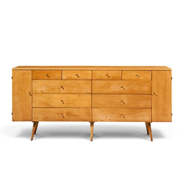 Paul McCobb Mid Century 20-Drawer Dresser This lowboy measures: 72.25 wide x 18.25 deep x 33.5 inches high Great Vintage...