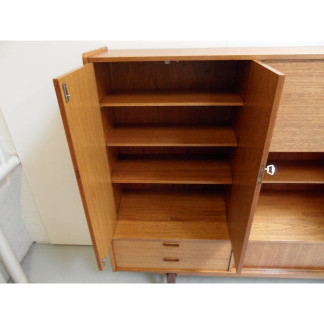 Mid-Century Modern Dutch Oak High Board, 1950s For Sale - Image 6 of 15