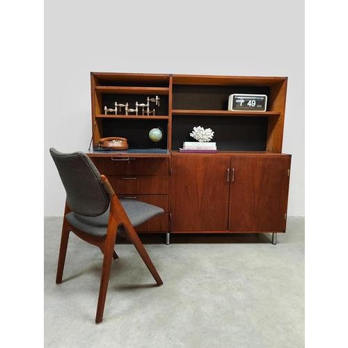Vintage Dutch Secretary Cabinet by Cees Braakman for Pastoe, 1960s For Sale - Image 7 of 9
