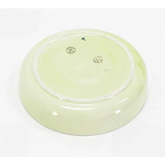 Ceramic Vintage Mid Century English Hand Decorated Bowl For Sale - Image 7 of 8