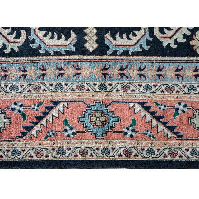 Textile Vintage Persian Heriz Rug For Sale - Image 7 of 12