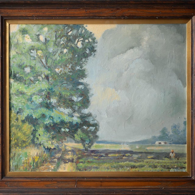 Traditional William H. Atkins Pastoral Landscape, c.1980 For Sale - Image 3 of 7