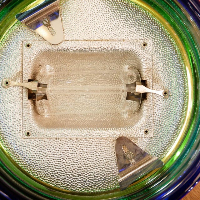 Murano Glass Wall Lamps, 1980s, Set of 3 For Sale - Image 3 of 12