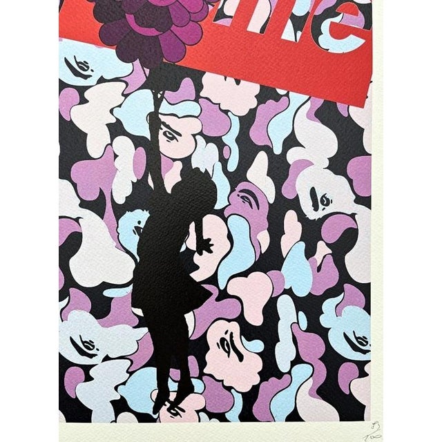 Death Nyc - Girl With Murakami Balloon Blue - Limited Edition Reproduction Print For Sale - Image 4 of 5