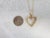 Diamond Cutout Heart Pendant .65cttw 14k Yellow Gold 16" For Sale - Image 4 of 5