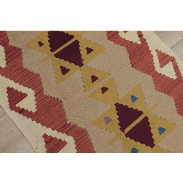 1960s Traditional Wool Oushak Kilim Rug For Sale - Image 12 of 13