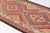 Apricot 1950s Bold Geometric Medallion Kilim Runner For Sale - Image 8 of 10