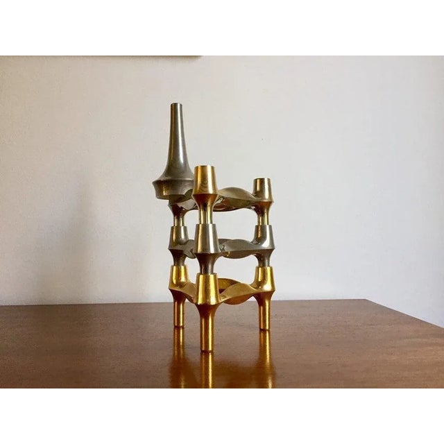 Mid-Century Quist Brass Candleholders, Set of 4 For Sale - Image 6 of 7