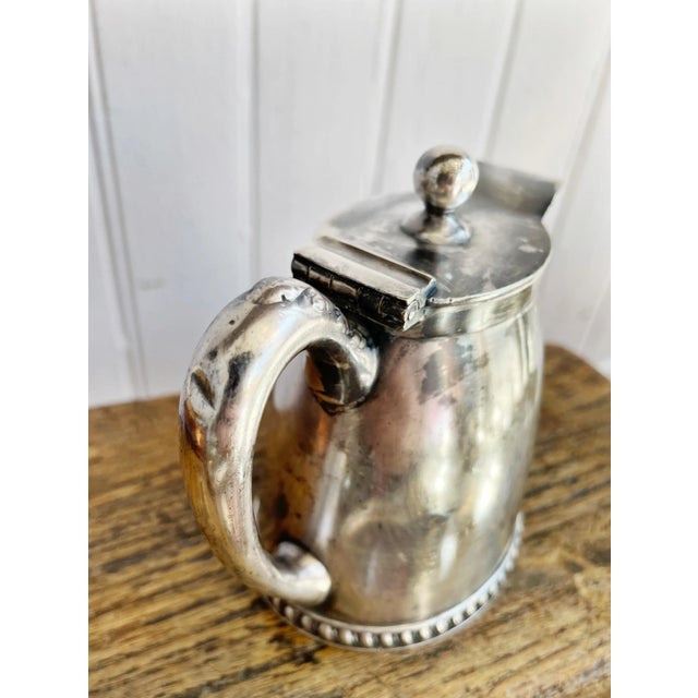 Reed & Barton Early 1900s Antique Silver Creamer From Fall River Line Steamship Puritan For Sale - Image 4 of 7