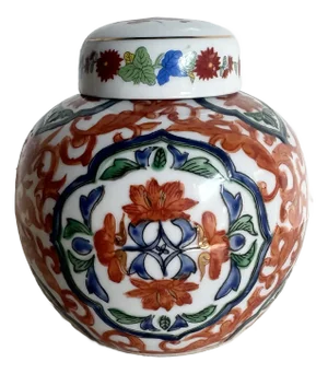 Chinese Hand Painted Porcelain Ginger Jar
