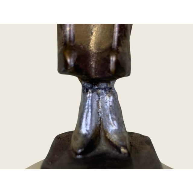 1960s Art Deco Pajama Girl Hands in Pockets Bronze Signed Lorenzl For Sale - Image 10 of 10