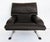 Giovanni Offredi Saporiti Italia Onda Wave Chair, Black Leather, Chrome Offered for sale is a vintage Saporiti Italia...