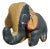Mid 20th Century Stuffed & Painted Canvas Elephant For Sale