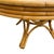 Wood 1950s Restored Round Rattan & Mahogany Dining Table W/ Leaf For Sale - Image 7 of 12